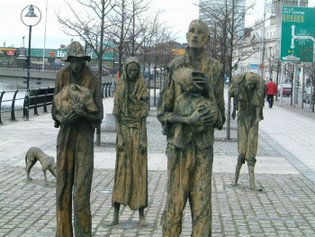 Famine Memorial in Dublin