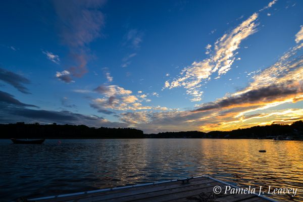 Sunset from Lowell's Boat Shop in Amesbury, Ma