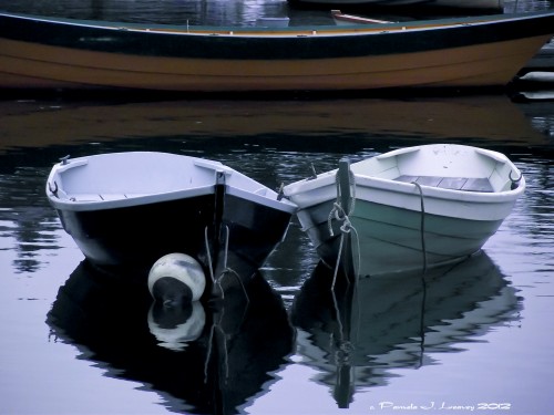 Three Wooden Boats ~ c. Pamela J. Leavey